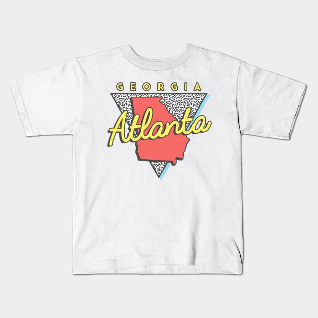 Atlanta Georgia Triangle Kids T-Shirt by manifest